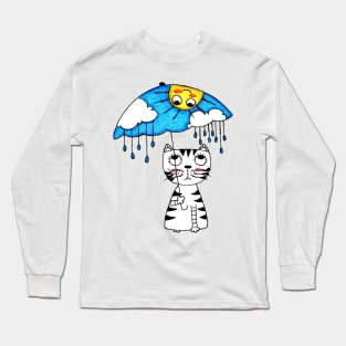 Yuna Cat | Basking in Winter Sunshine Long Sleeve T-Shirt